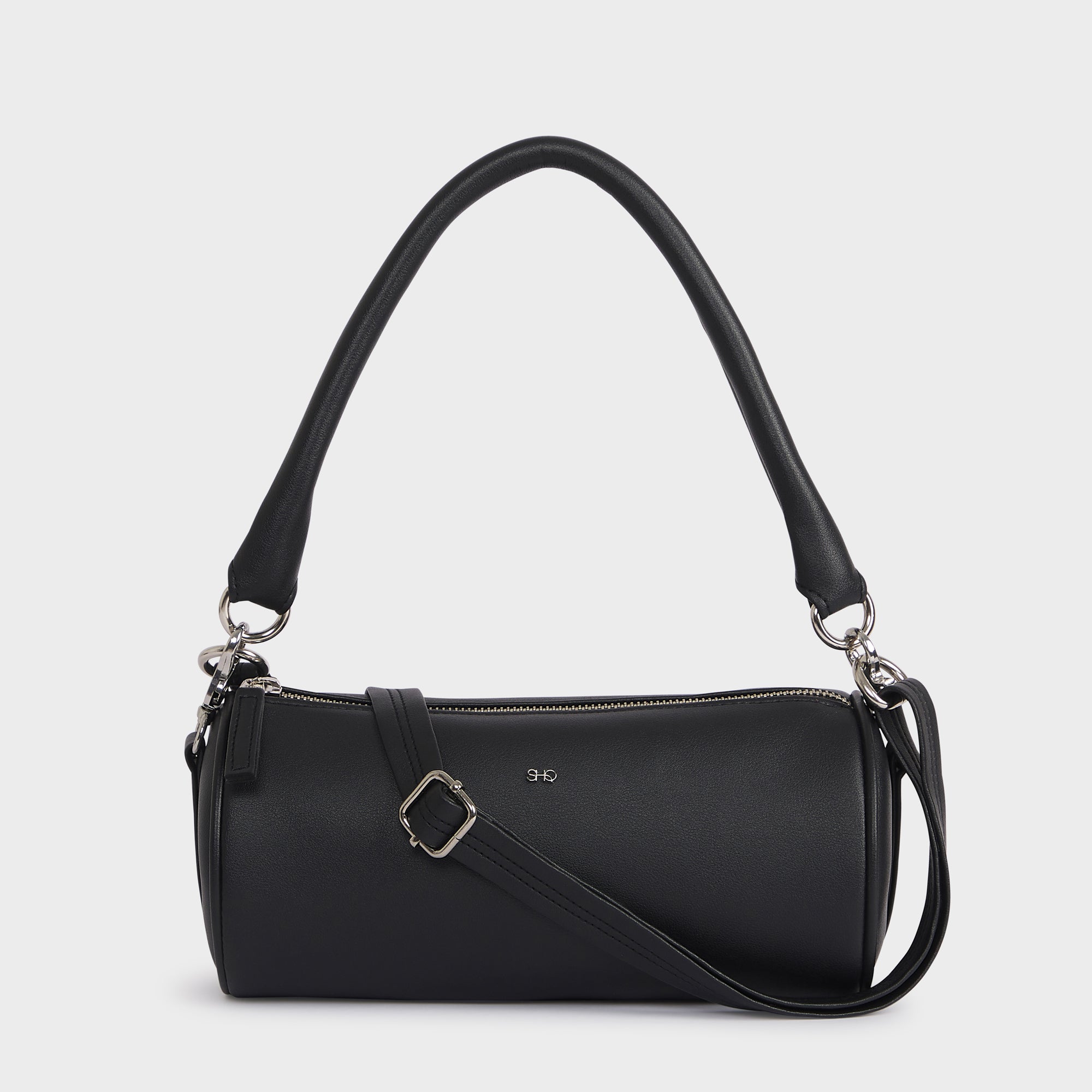 SYDNEY VEGAN LEATHER HAND AND SLING BAG BLACK