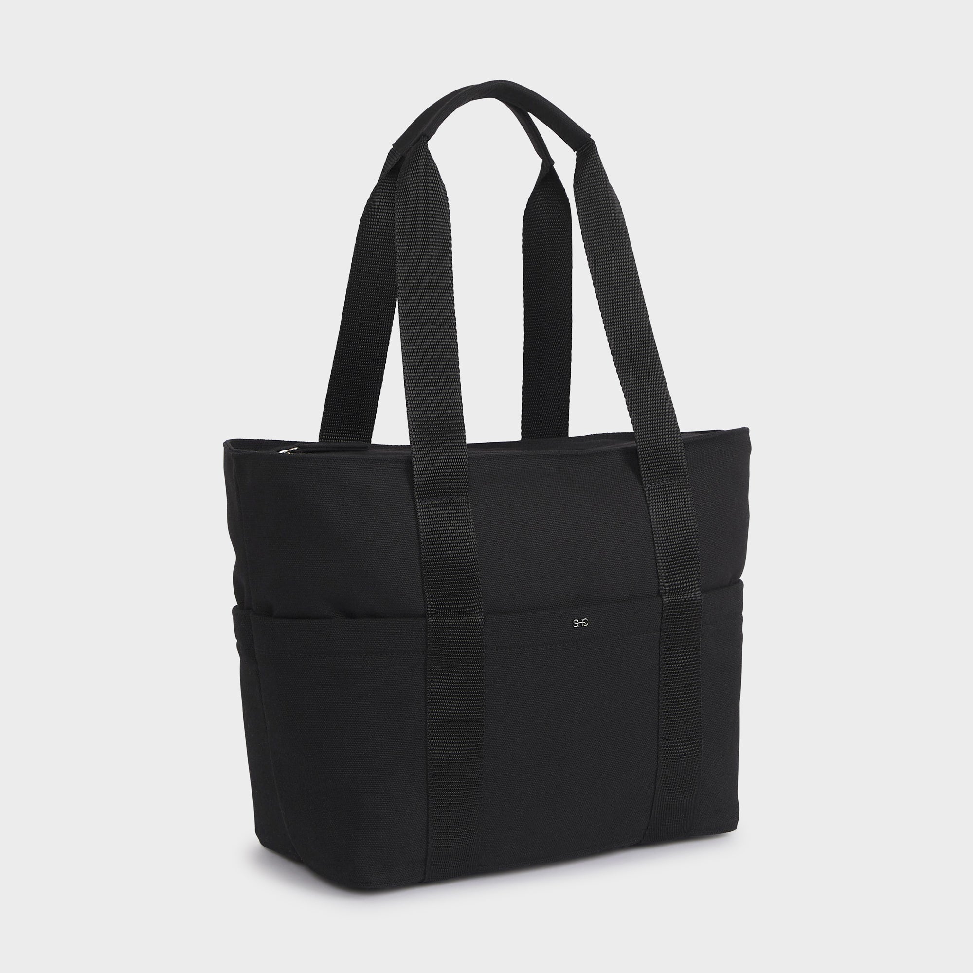 AUSTIN CANVAS SHOULDER BAG BLACK