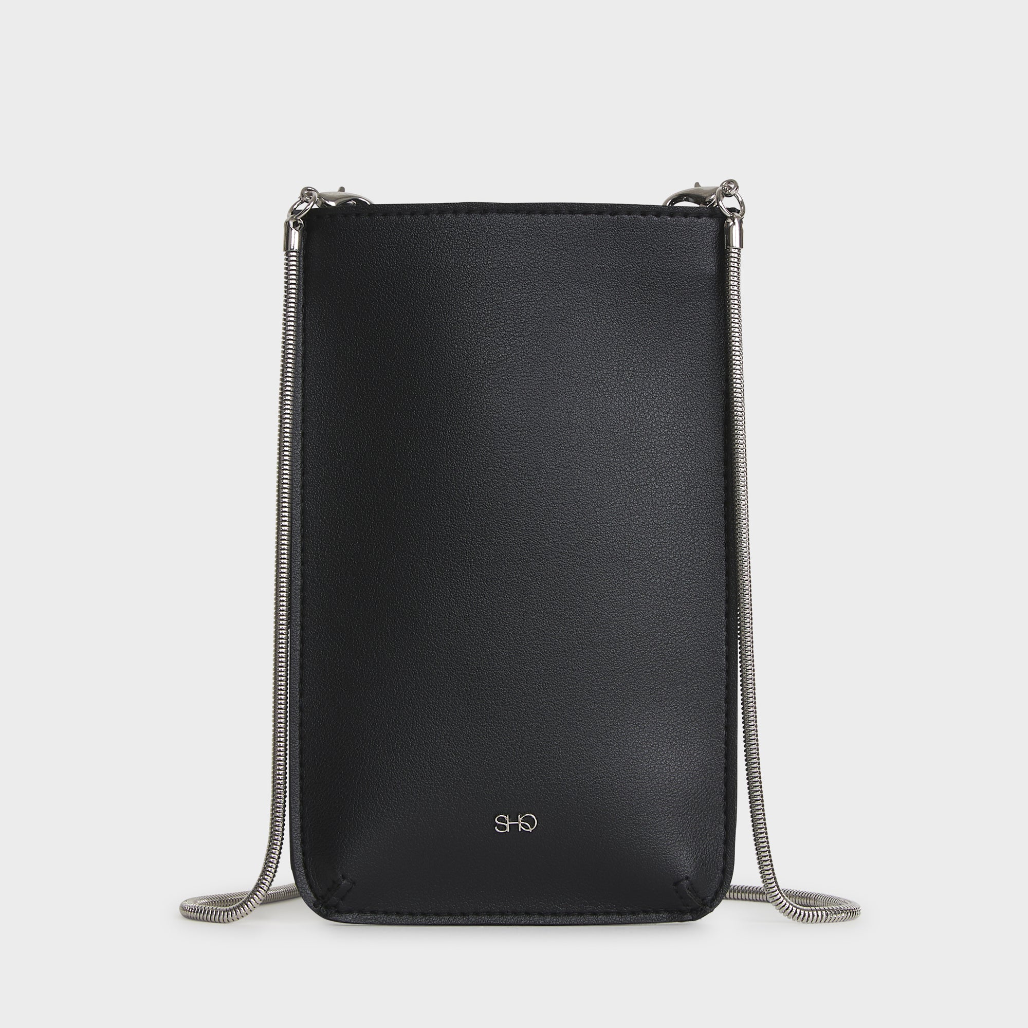 VALENCIA PHONE BAG LAMBSKIN BLACK