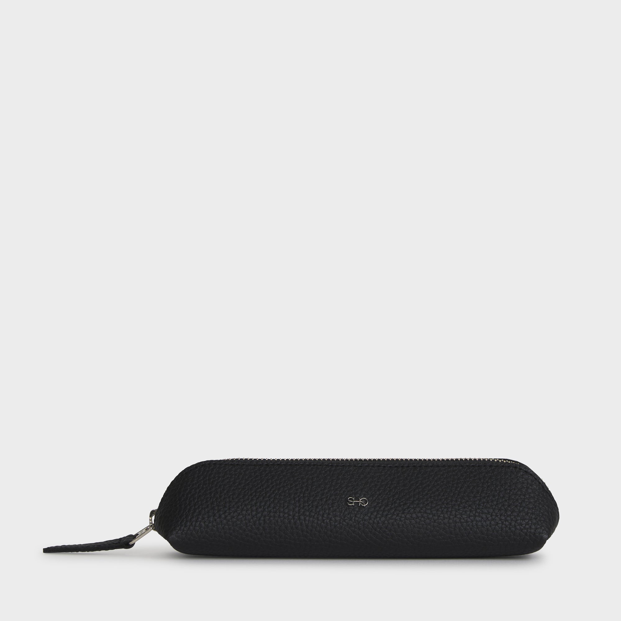 VALENCIA SLIM POUCH GRAIN BLACK