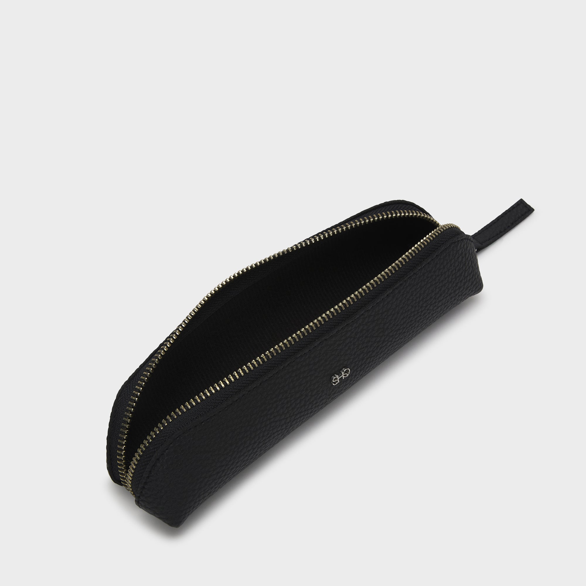 VALENCIA SLIM POUCH GRAIN BLACK