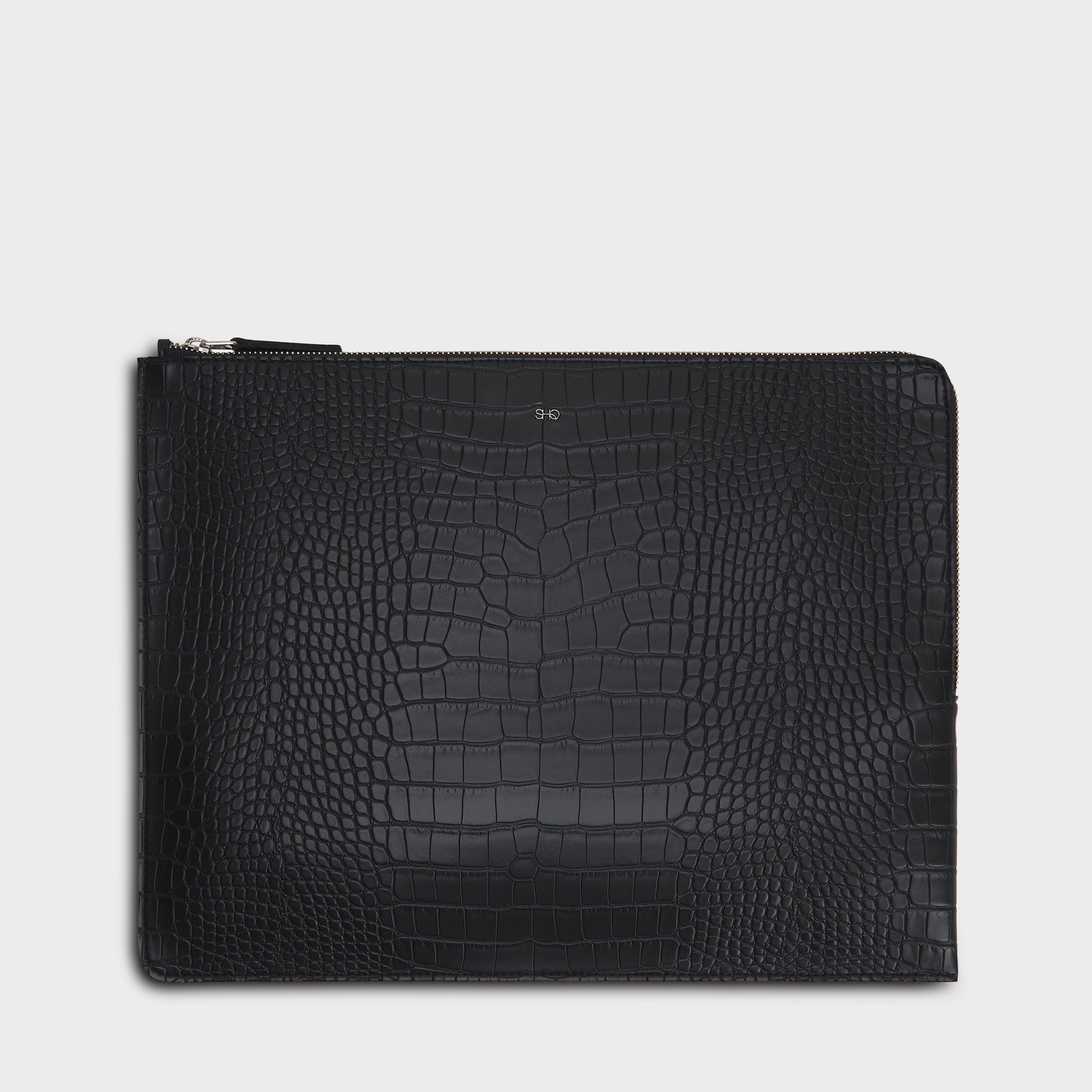 VALENCIA LAPTOP SLEEVE CROC BLACK