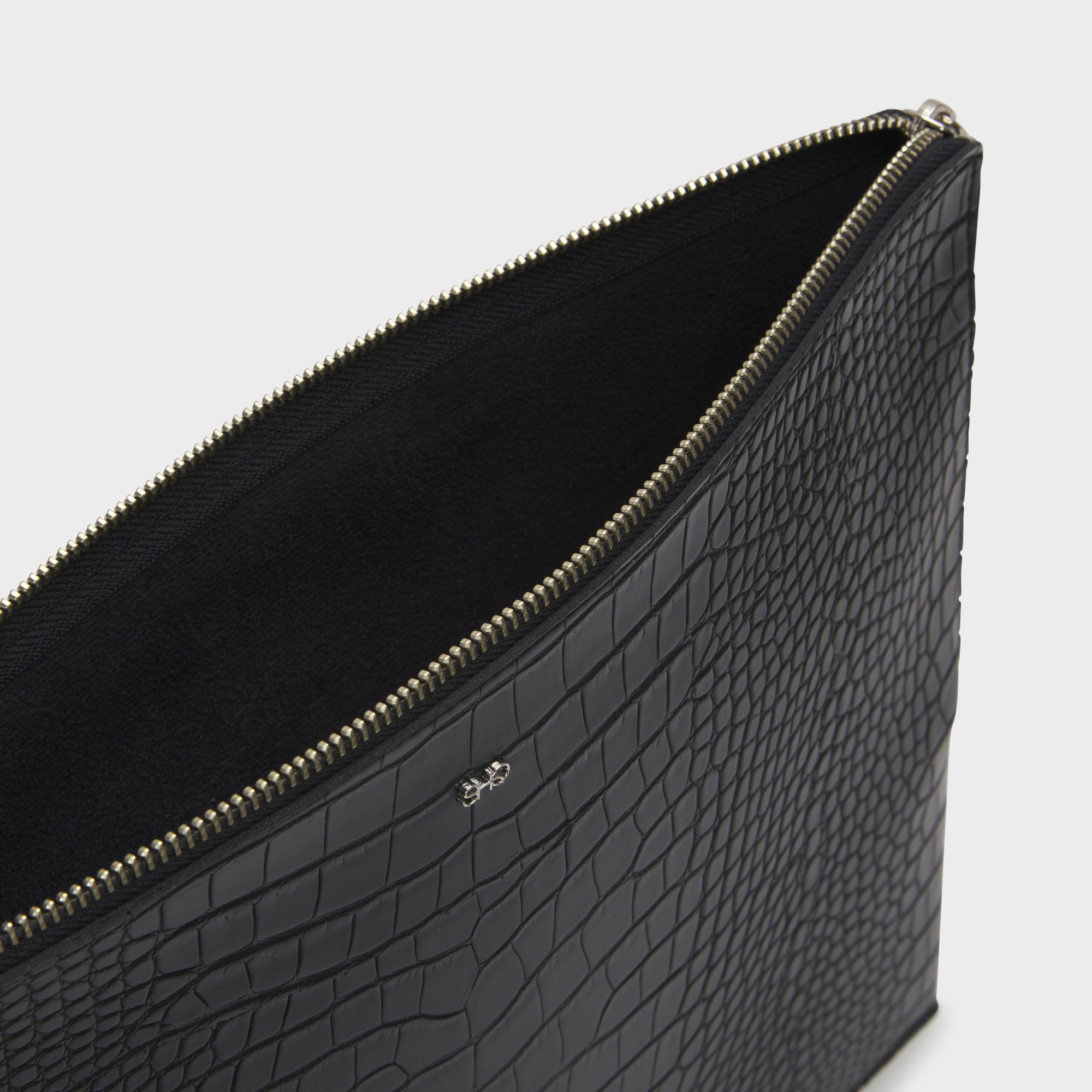 VALENCIA LAPTOP SLEEVE CROC BLACK