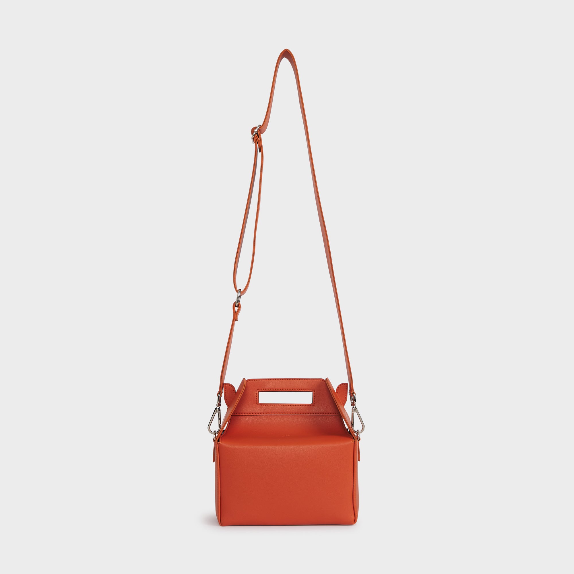 OSLO VEGAN LEATHER SLING BAG TANGERINE