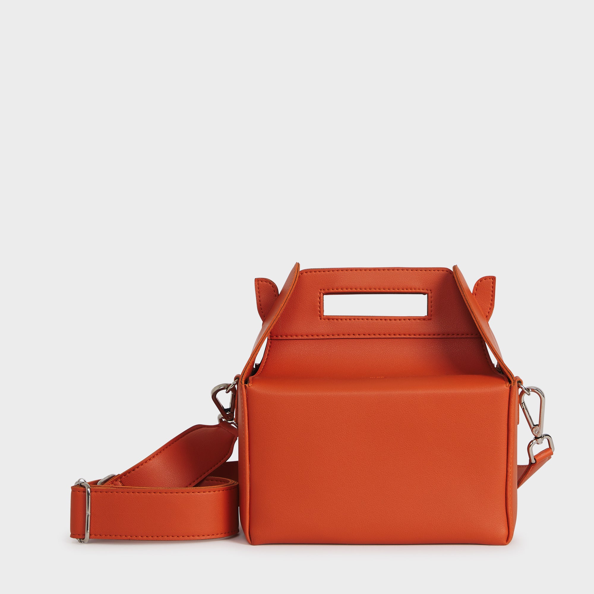 OSLO VEGAN LEATHER SLING BAG TANGERINE