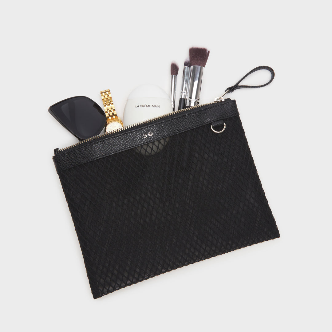 CHICAGO MESH UTILITY POUCH BLACK