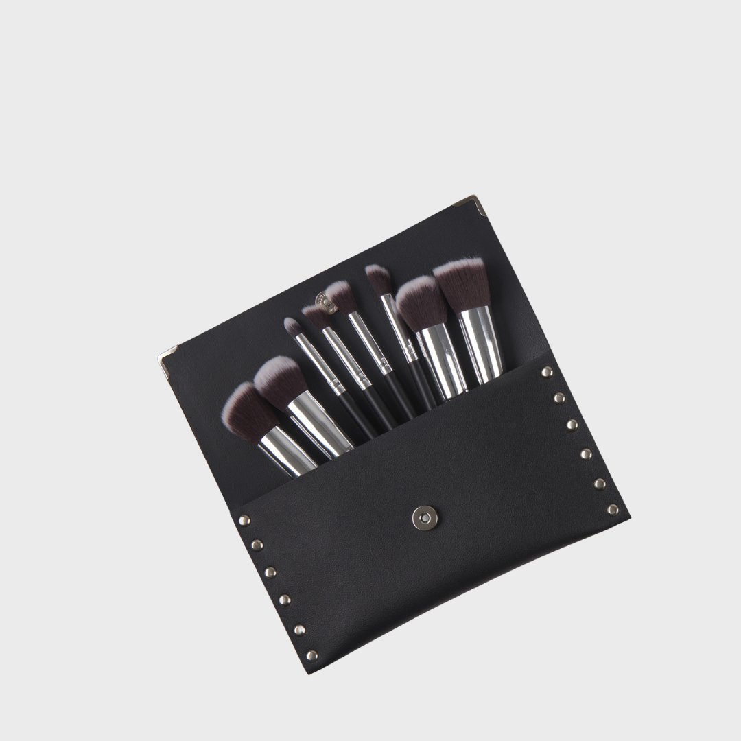 LENA STUDDED WALLET BLACK