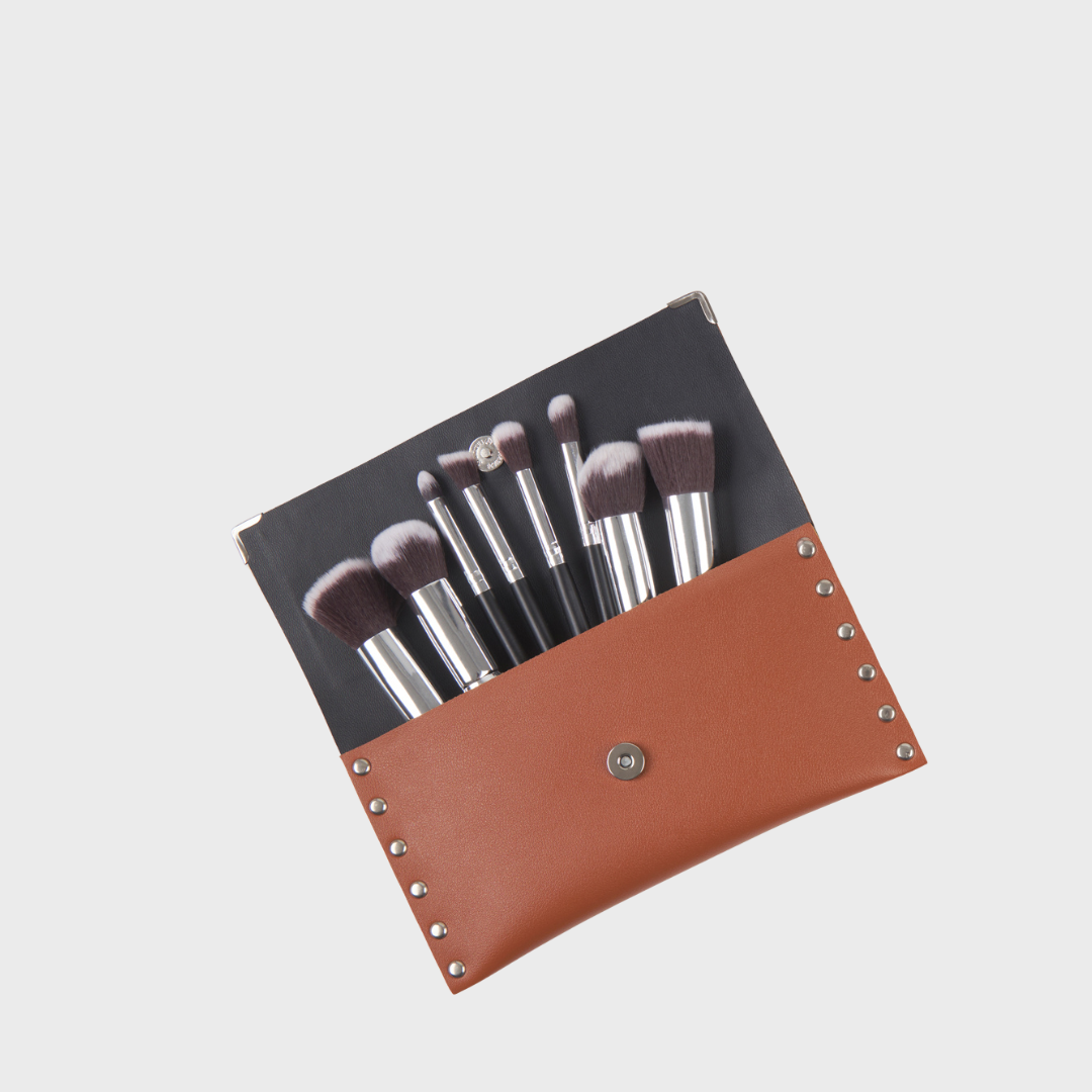 LENA  STUDDED  WALLET  TAN