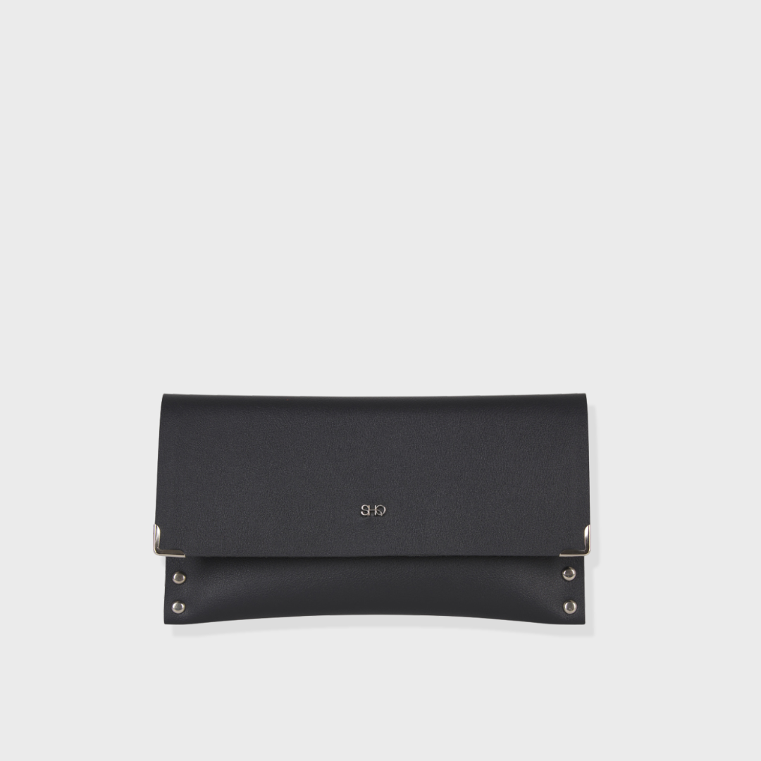 LENA STUDDED WALLET BLACK
